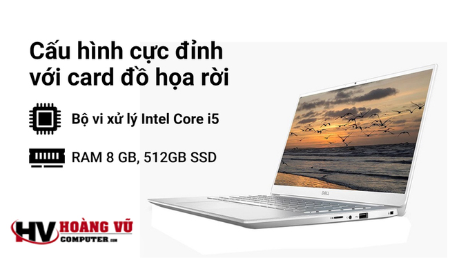 Laptop Dell Inspiron 5490 i5 1035G1/8GB/512GB/MX230 2GB/14