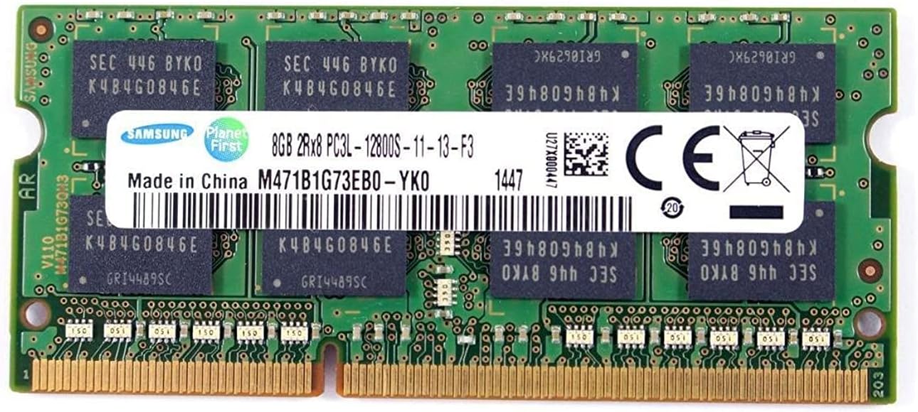 Bộ nhớ SAMSUNG 8GB 2Rx8 PC3L-12800S-11-13-F3 RAM M471B1G73EB0-YK0