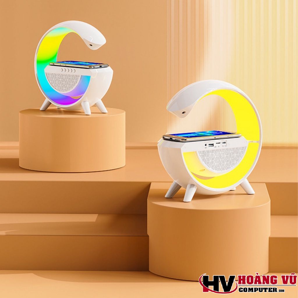 Loa Bluetooth Chữ G BT2301 Chế Độ Led RGB Tích Hợp Sạc Không Dây Siêu Tiện Lợi, Kết Hợp Micro Nghe Gọi