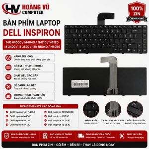 Bàn phím Dell Inspiron N4050 N4110 N5040 3420 3520 Quảng Ngãi – zin chuẩn, gõ êm, thay nhanh tại Hoàng Vũ Computer.