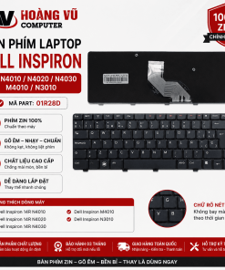 Bàn phím Dell Inspiron N4010 N4020 N4030 M4010 N3010 zin Quảng Ngãi – gõ êm, thay nhanh tại Hoàng Vũ Computer.