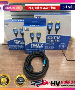 Cáp HDMI 2.0 4K HW1910 SL-V19 dây tròn loại hộp – hỗ trợ 4K@60Hz, truyền tải hình ảnh sắc nét, kết nối ổn định. Mua uy tín tại Hoàng Vũ Computer.