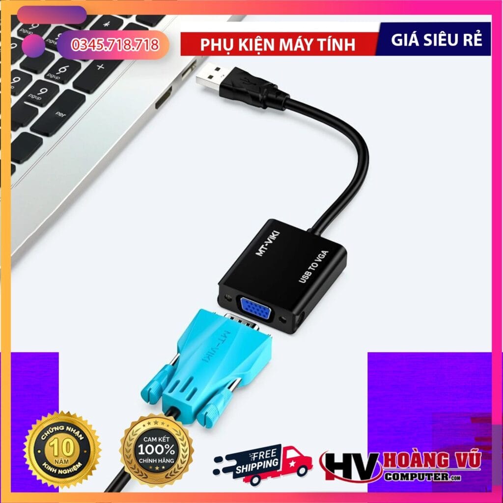 Thiết kế chi tiết của Cáp Chuyển Đổi HDMI Sang VGA (MT-ViKI) tại Hoàng Vũ Computer