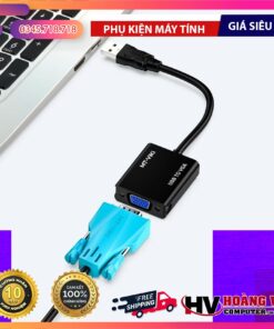 Cáp Chuyển Đổi HDMI Sang VGA MT-VIKI hỗ trợ Full HD 1080p, cắm là dùng, xuất hình ổn định cho màn hình và máy chiếu VGA. Mua uy tín tại Hoàng Vũ Computer Quảng Ngãi.