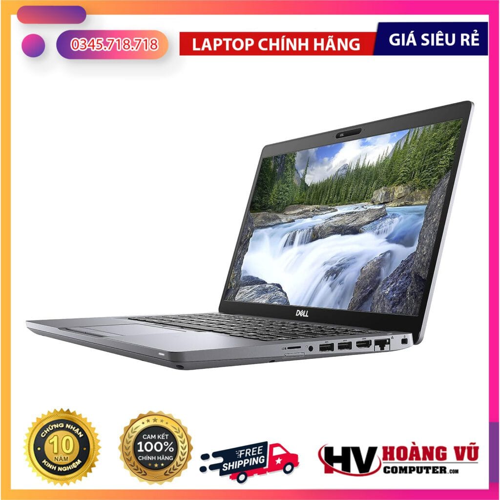 Thiết kế và ngoại hình thực tế của Dell Latitude 5410 Core i5 | Core i7 ổ cứng SSD PCie Màn 14.0 FHD Màu Xám