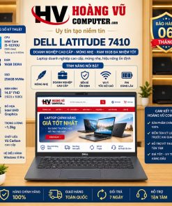 Dell Latitude 7410 Carbon i5-10310U 4 nhân 8 luồng, RAM 16GB onboard, SSD 256GB NVMe, màn hình 14 inch FHD, thiết kế nhẹ, Thunderbolt 3. Phù hợp văn phòng, kế toán, học tập và lập trình.
