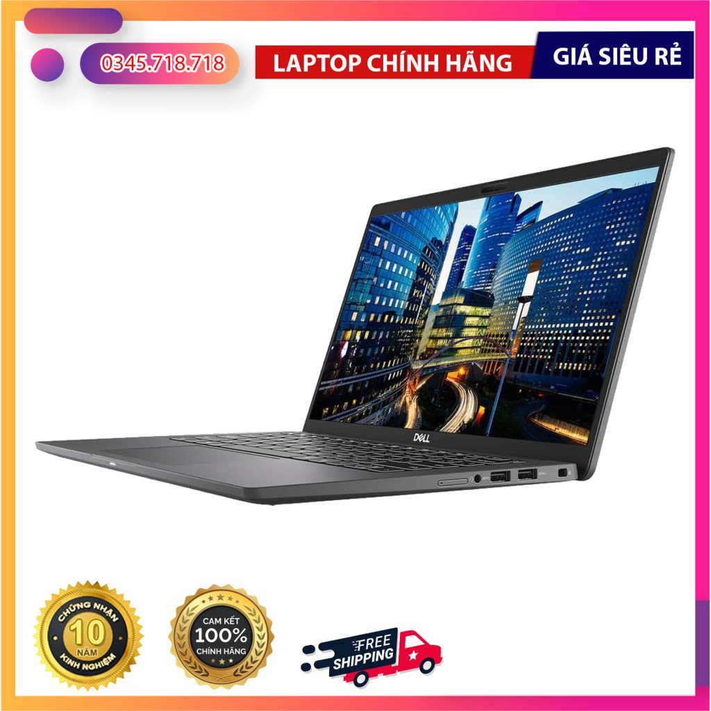 Khu vực bàn phím / cổng kết nối của Dell Latitude 7410 Laptop doanh nhân cao cấp 14.0" FHD Màu đen Vân carbon