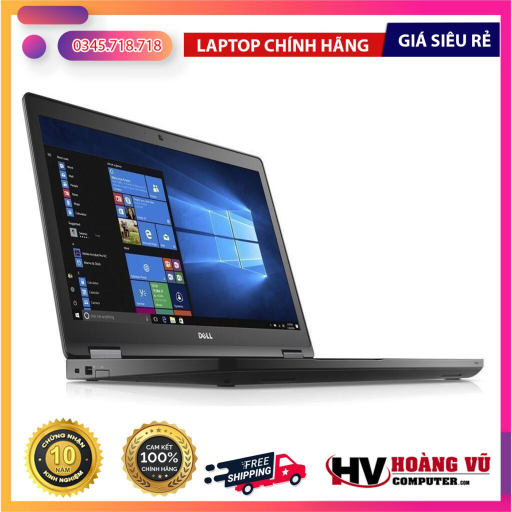 Thiết kế và ngoại hình thực tế của Dell Latitude 5580 i7-7600U Ram 8GB SSD 256GB Màn 15.6 inch FHD