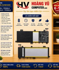 Pin C21N1333 dành cho Asus TP550L, TP550LA, TP550LD, TP550LN chất lượng cao, thời lượng ổn định, an toàn và bền bỉ. Có bán tại Hoàng Vũ Computer Quảng Ngãi.