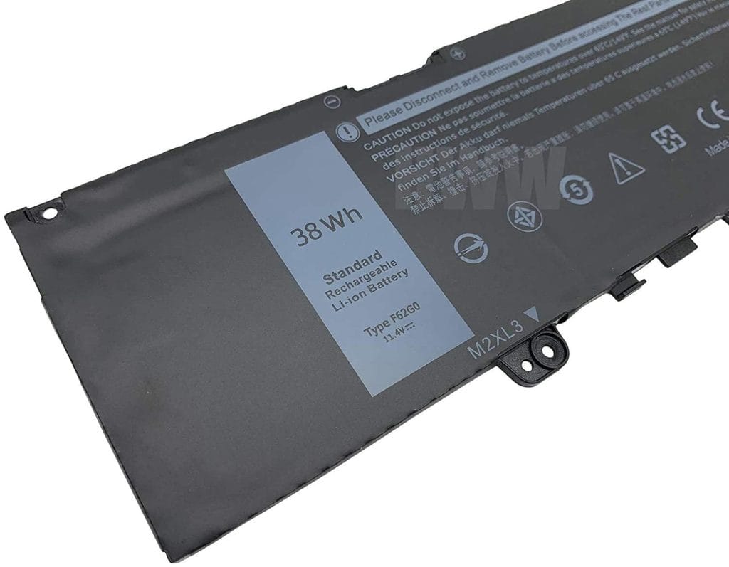 Khu vực bàn phím / cổng kết nối của Pin F62G0 cho Dell Inspiron 13 7000 7370 7380 7386 5370 7373 RPJC3 38Wh