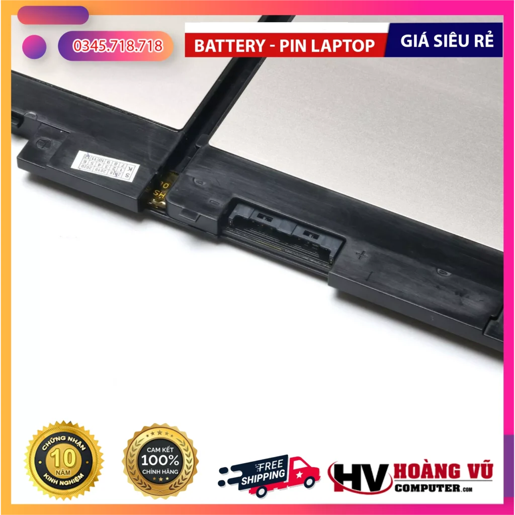 Khu vực bàn phím / cổng kết nối của Pin GJKNX 68Wh 7.4V Cho Dell Latitude E5480 E5580 E5590 E5490 E5591 5280 5288 GD1JP