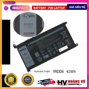 Pin YRDD6 42Wh – Pin Chuẩn Zin Cho Dell Inspiron 14 5481 / 5482 / 5485 / 5491