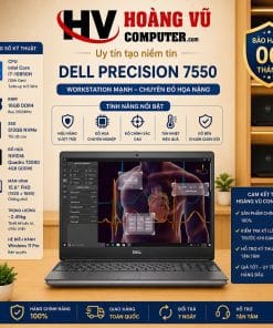 Dell Precision 7550 i7-10850H RTX T2000 Quảng Ngãi – workstation mạnh, chạy đồ họa, render ổn định, giá tốt tại Hoàng Vũ Computer.
