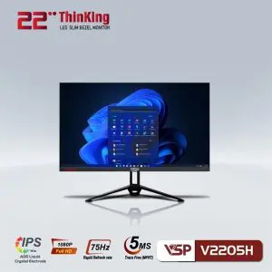 Màn hình VSP Thinking 22inch IPS tràn viền V2205H (Đen) - Cái - Hoàng Vũ Computer