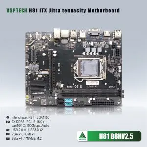 Mainboard - Bo mạch chủ máy tính VSPTECH H81 B8HV2.5 - Hoàng Vũ Computer