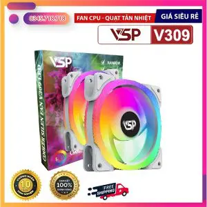 Fan VSP-V309 Trắng LED – Cái - Hoàng Vũ Computer