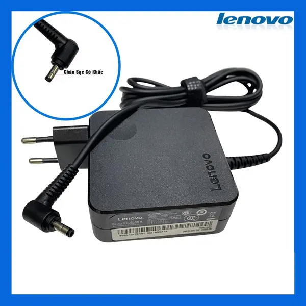 Ảnh thực tế Sạc Laptop Lenovo 20V - 3.25A 65W Vuông Chân Khấc