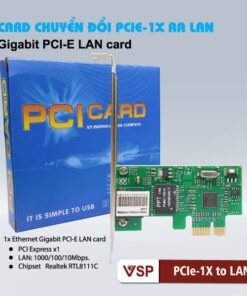 Card mạng PCIe 1x to LAN Ethernet