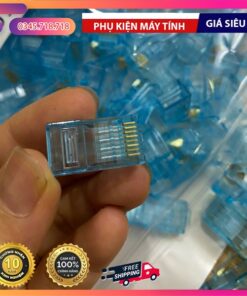 Hạt mạng Golden Japan Cat 6 RJ45 - Đầu bấm mạng Cat 6 Golden Japan chân lệch zíc zắc đồng xịn - Bịch 8 kiotviet 77520a936a0bf862c5395dfc5177b014