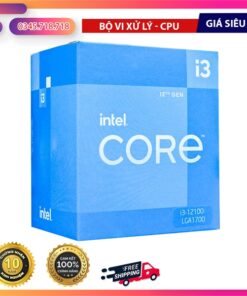 CPU INTEL CORE I3-12100 (3.3GHZ TURBO UP TO 4.3GHZ, 4 NHÂN 8 LUỒNG, 12MB CACHE, 58W)- SOCKET INTEL LGA 1700) - Cái