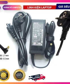 Sạc laptop ACER 19V 3.42A đầu nhỏ 5.5*1.7 mm, 65w (Zin) - Hàng nhập khẩu - Bộ