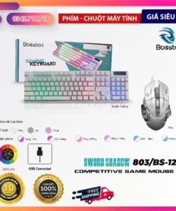 Bàn Phím máy tính Bosston 803 Trắng Xanh - Bộ