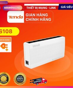 Bộ chia mạng Switch Tenda S108 8 cổng Ethernet 100 Mbps - Hàng Chính Hãng - Cái