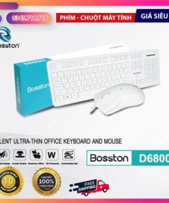 Chuột vi tính có dây Bosston D6800 Full Trắng - Bộ