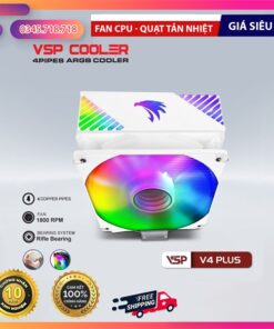 Fan CPU VSP V4 Plus Trắng LED ARGB - Cái 6 kiotviet cbde144152bfda85276cab5a111a3a68