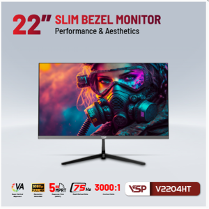 Màn hình VSP Thinking 22inch tràn viền V2204HF100 100Hz (Trắng) - Cái - Hoàng Vũ Computer