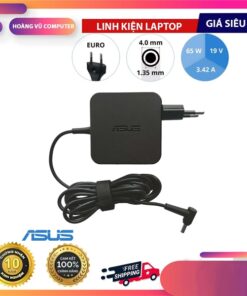 Sạc laptop Asus Vuông 19V 3.42A đầu nhỏ 4.0*1.35 mm, 65w (Zin) - Hàng nhập khẩu - Bộ