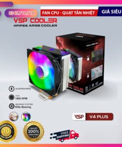 Fan CPU VSP V4 Plus Đen LED ARGB - Cái