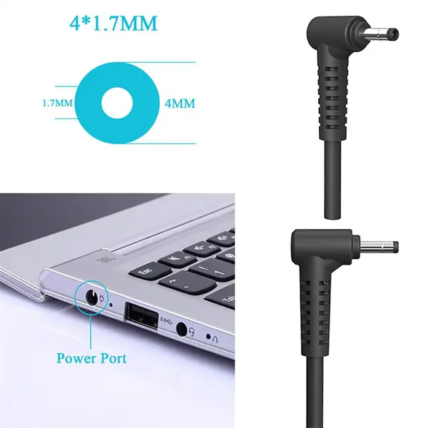 Thiết kế dây sạc / adapter của Sạc Laptop Lenovo 20V - 3.25A 65W Vuông Chân Khấc