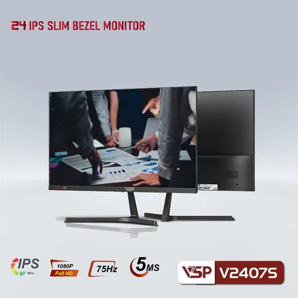 Màn hình VSP IPS Thinking 24inch tràn viền V2407S - Cái