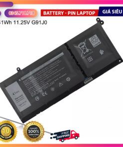 Pin 41Wh cho Dell Inspiron 3515 3420 3520 G91J0 Latitude 3320 3420 3520
