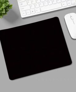 Lót CHuột - Pad mouse Đen trơn (May viền, 320x260x4mm)