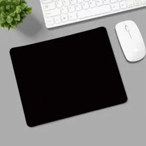Lót CHuột - Pad mouse Đen trơn (May viền, 320x260x4mm) - Hoàng Vũ Computer