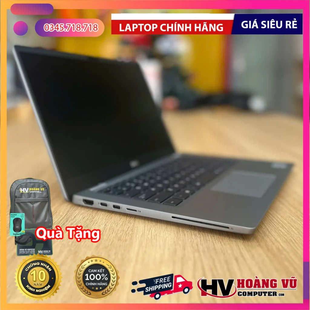 Mặt lưng và độ hoàn thiện của Latitude 7310 i5-10310U Ram 8GB SSD 256GB Màn 13.3 inch FHD