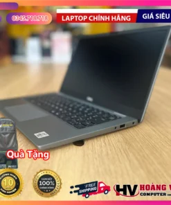 Silver Dell laptop with promotional offer