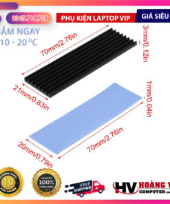 Tản Nhiệt Làm Mát Bằng Nhôm BDW Độ Dày 3 Mm Cho M.2 N80- PCI-E NVME M2 Tản Nhiệt SSD 5 Tản Nhiệt Làm Mát Bằng Nhôm BDW Độ Dày 3 Mm Cho M.2 N80- PCI-E NVME M2 Tản Nhiệt SSD