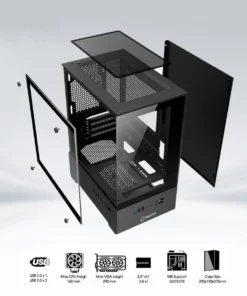 Coolerplus EX-32B – Case máy tính Mid Tower mạnh mẽ, hiện đại