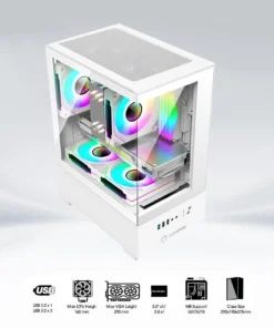 Coolerplus EX-32B – Case máy tính Mid Tower mạnh mẽ, hiện đại