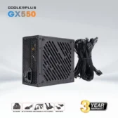 🔌 CoolerPlus GX 550 – Bộ Nguồn 550W Công Suất Thực, Ổn Định Cho PC Văn Phòng – Gaming Phổ Thông