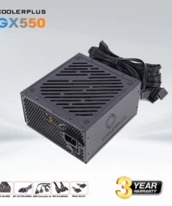 🔌 CoolerPlus GX 550 – Bộ Nguồn 550W Công Suất Thực, Ổn Định Cho PC Văn Phòng – Gaming Phổ Thông