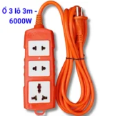 ⚡ Ổ Cắm Điện Dây Dài 3M (3 Ổ Cắm) & 5M (4 Ổ Cắm) Chịu Tải 6000W Chống Cháy – Dây Đồng – Siêu Bền