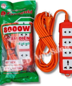 ⚡ Ổ Cắm Điện Dây Dài 3M (3 Ổ Cắm) & 5M (4 Ổ Cắm) Chịu Tải 6000W Chống Cháy – Dây Đồng – Siêu Bền