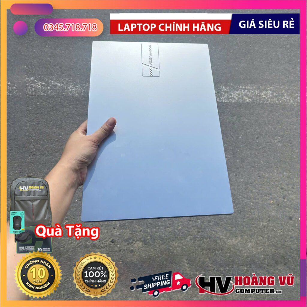Thiết kế và ngoại hình thực tế của Laptop Asus Vivobook 16 X1605VA - MB360W (i5 1335U, 16GB, 512GB, WUXGA, Win11)
