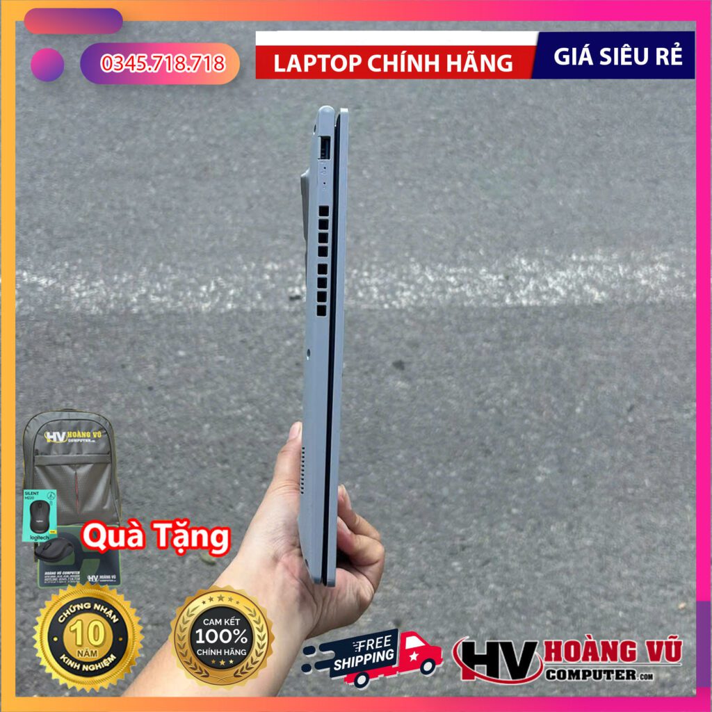 Khu vực bàn phím / cổng kết nối của Laptop Asus Vivobook 16 X1605VA - MB360W (i5 1335U, 16GB, 512GB, WUXGA, Win11)