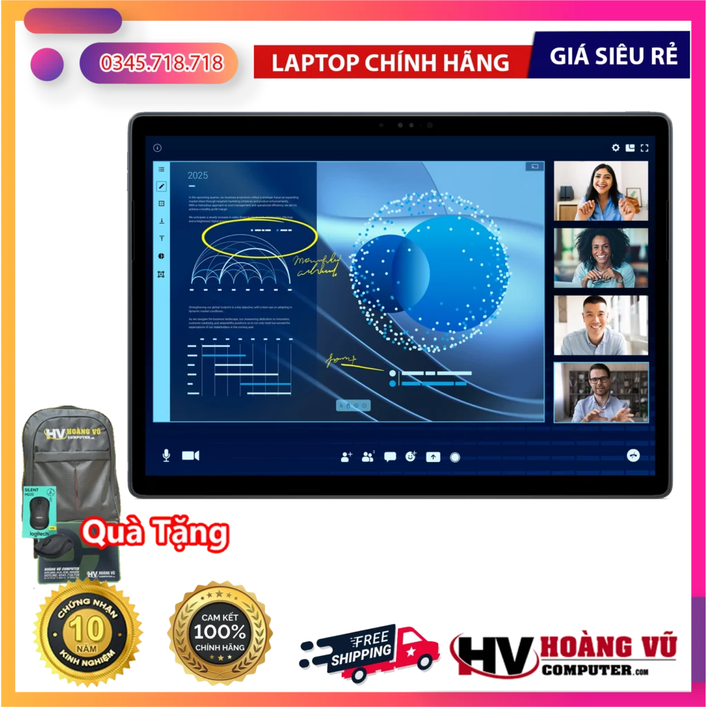 [NEW 100%] Laptop Dell Latitude 7350 Ultra 5 / Ultra 7 – Màn hình 3K Touch cao cấp, siêu mỏng nhẹ, chuẩn doanh nhân AI thế hệ mới - Hoàng Vũ Computer