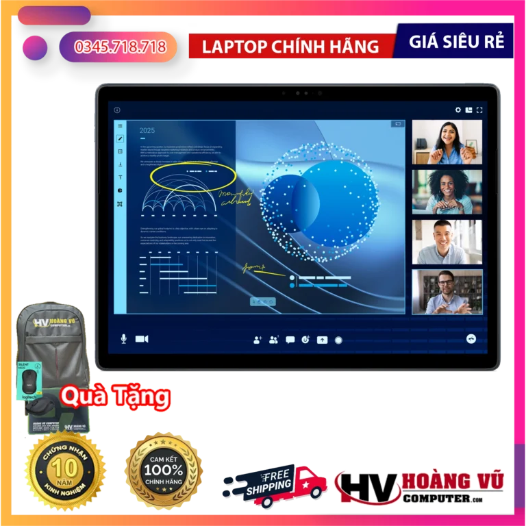 [NEW 100%] Laptop Dell Latitude 7350 Ultra 5 / Ultra 7 – Màn hình 3K Touch cao cấp, siêu mỏng nhẹ, chuẩn doanh nhân AI thế hệ mới - Hoàng Vũ Computer